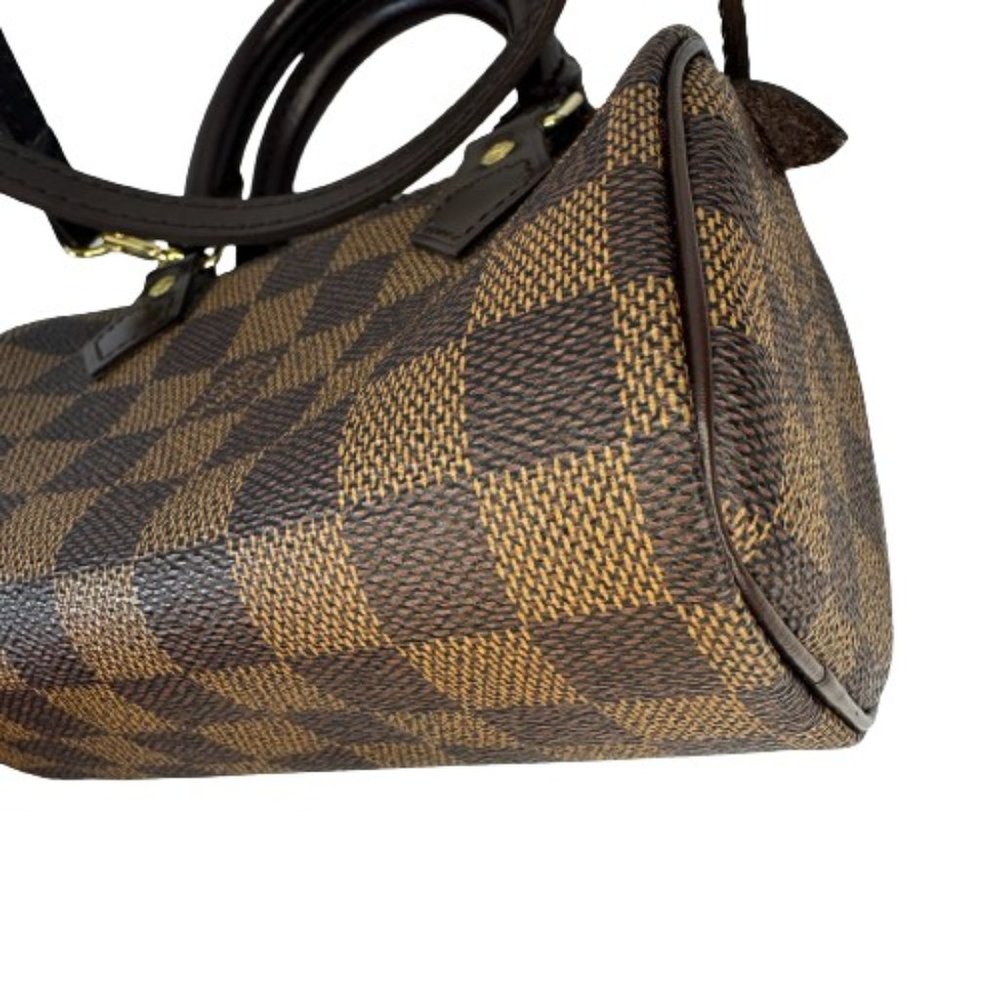 Louis Vuitton Damier Ebene Mini Sac HL Speedy bag Authentic LV handbag Vintage - Picture 15 of 16